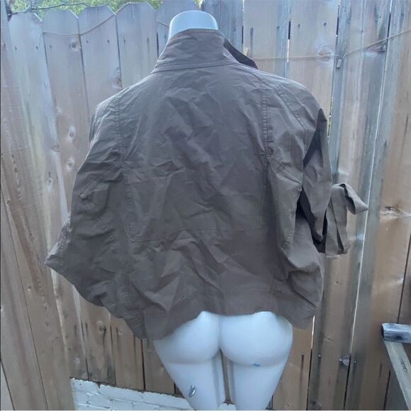 All Saints lightweight cotton taupe jacket size 4 - Picture 7 of 10